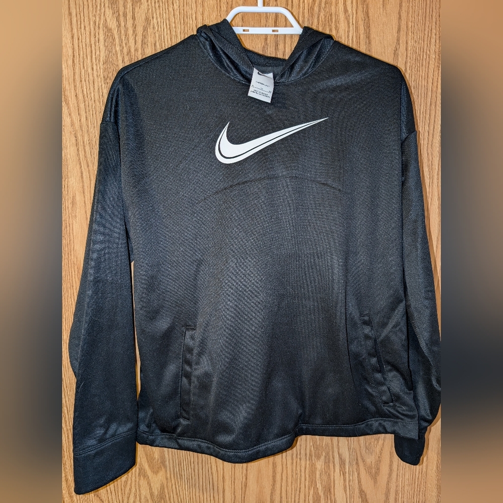 Nike Kids Black Therma-fit Hoodie